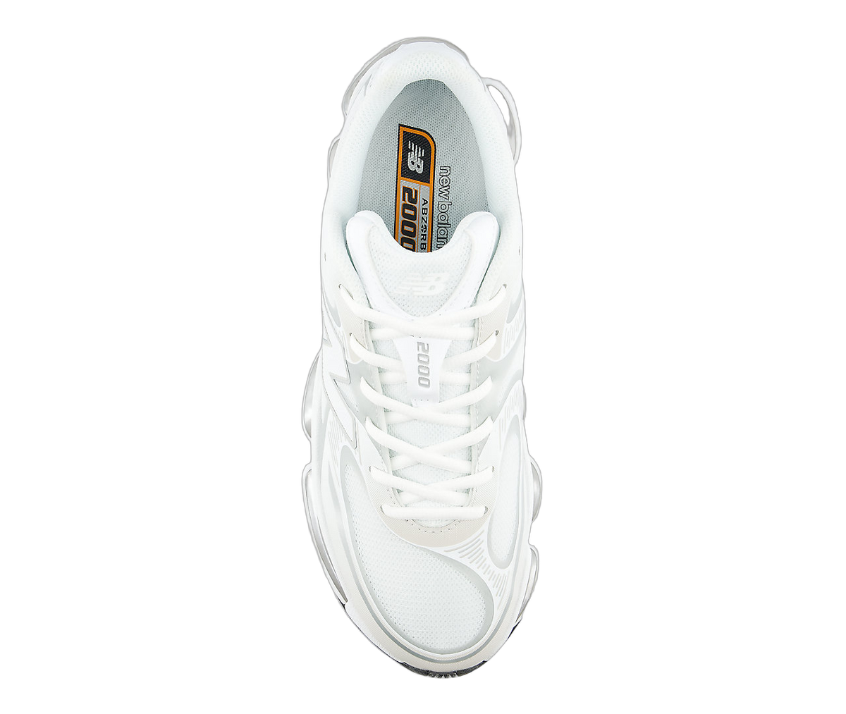 Overkicks - New Balance Abzorb 2000 White Silver Metallic (U20004GM) - par completo