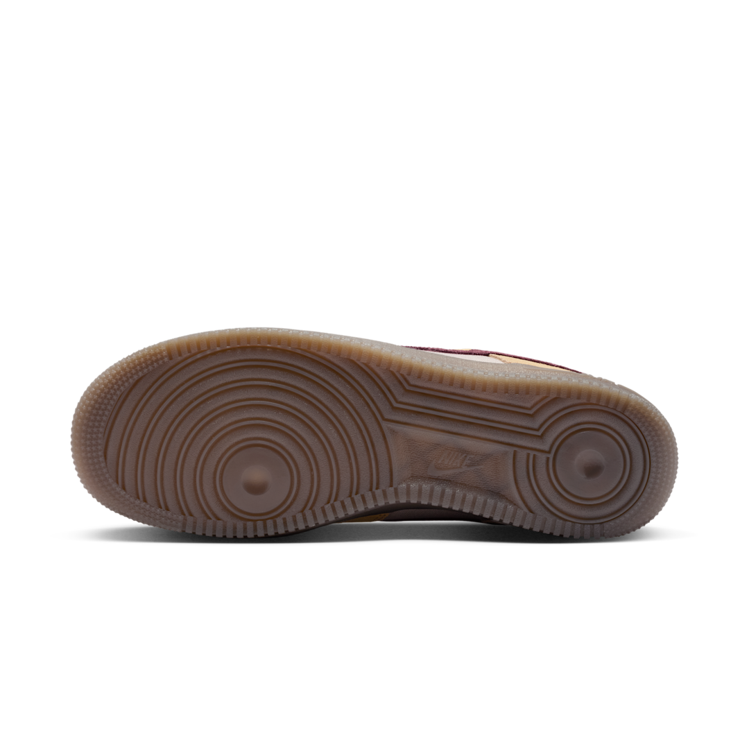 Overkicks - Nike Air Force 1 Low 07 Premium Linen Moon Particle Burgundy (IQ3408-286) - detalle suela