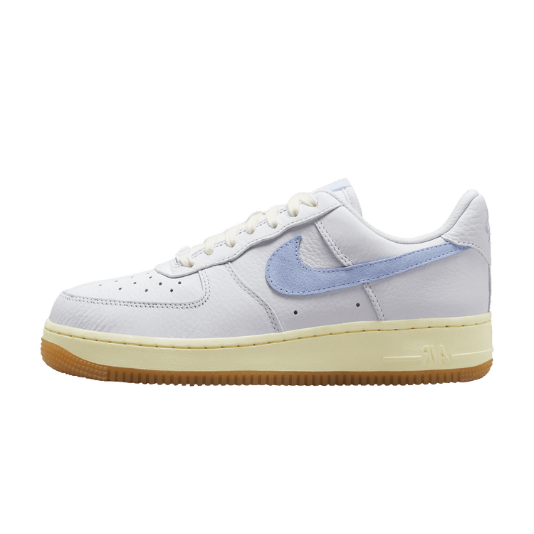 Overkicks - Nike Air Force 1 Low '07 White Cobalt Bliss Gum (Women's) (FD9867-100) - vista lateral