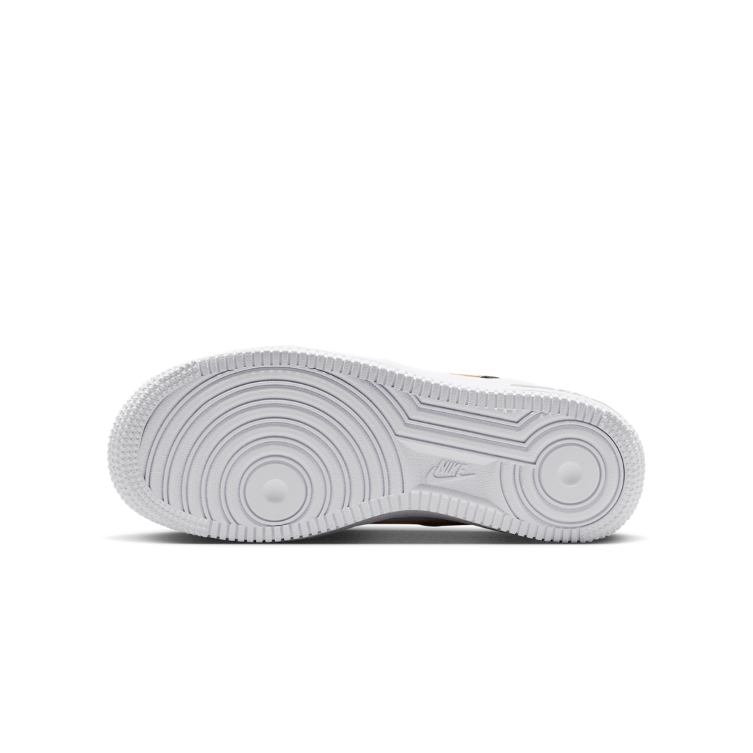 Overkicks - Nike Air Force 1 Low Black White Metallic Gold (GS) (CT3839-009) - imagen 4
