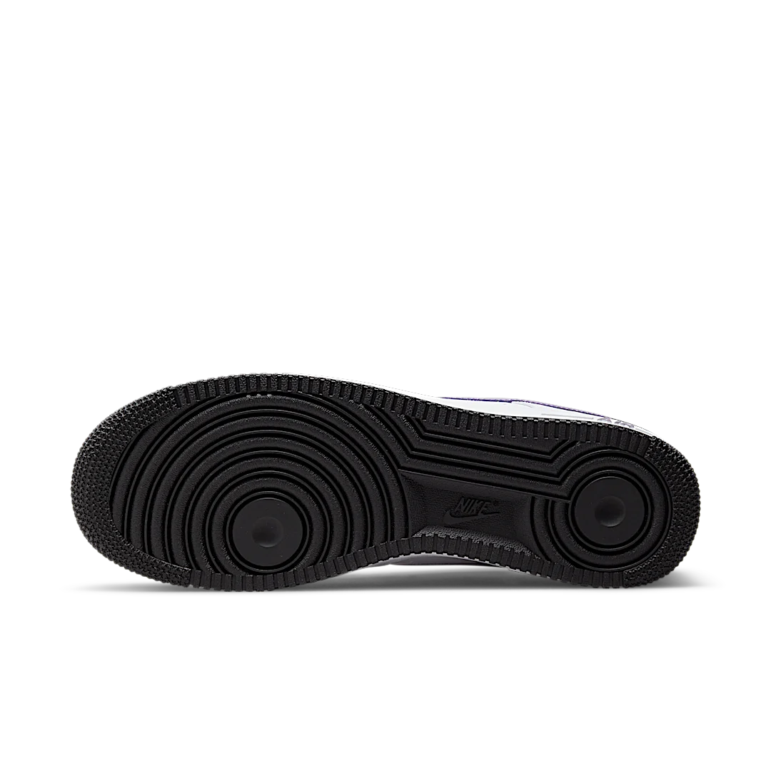 Overkicks - Nike Air Force 1 Low Hoops White Canyon Purple (DH7440-100) - detalle suela