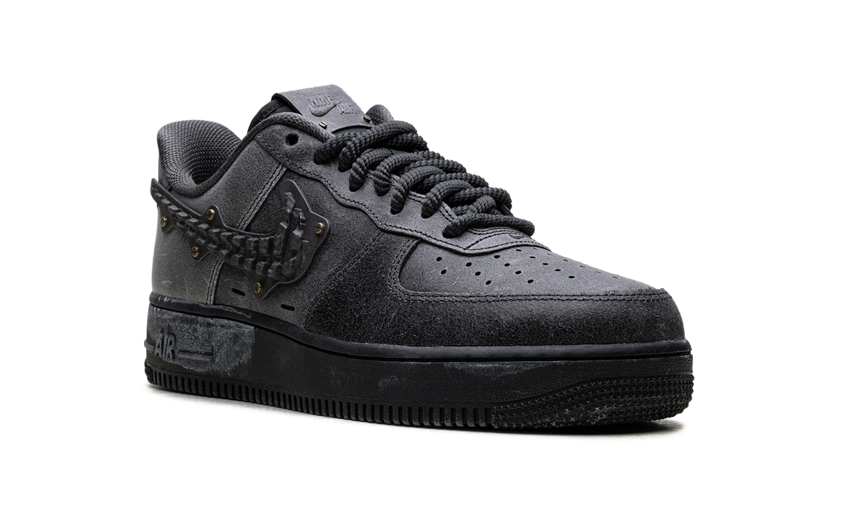 Overkicks - Nike Air Force 1 Low Metalwork Medium Ash Anthracite (IH4965-254) - detalle lateral interior