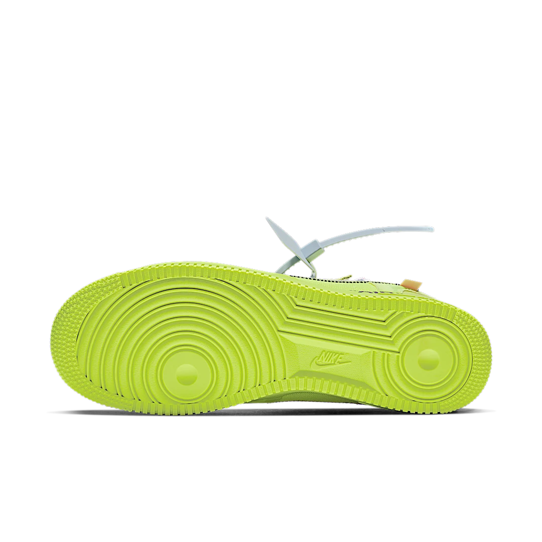 Overkicks - Nike Air Force 1 Low Off-White Volt (AO4606-700) - detalle suela