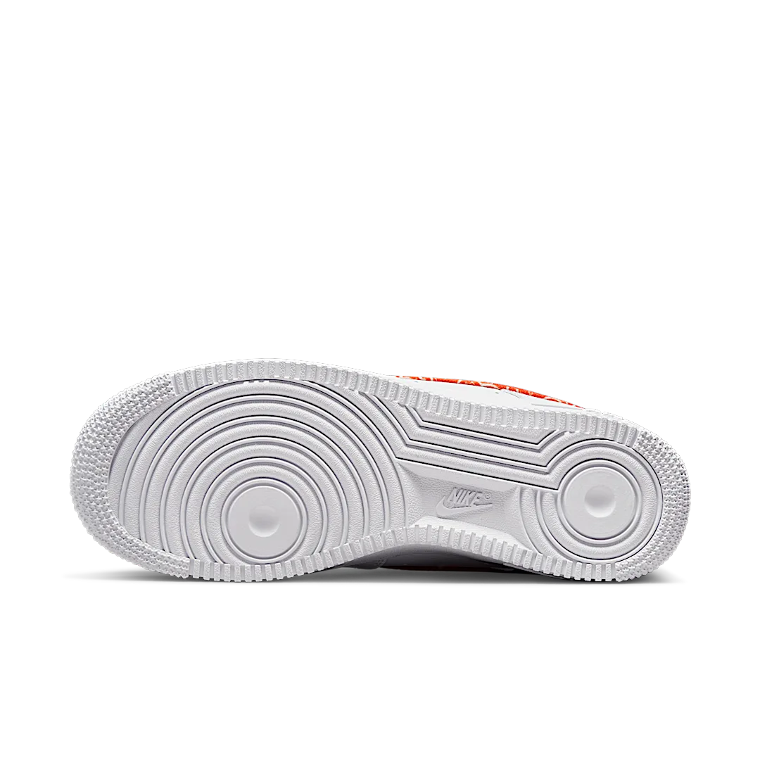 Overkicks - Nike Air Force 1 Low Orange Paisley (DJ9942-102) - detalle suela