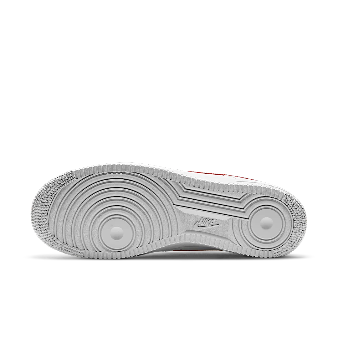 Overkicks - Nike Air Force 1 Low White Team Red (CZ0326-100) - detalle suela