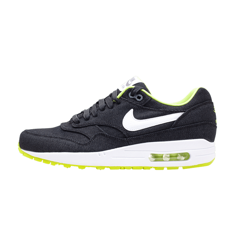 Overkicks - Nike Air Max 1 Black Denim Cyber (512033-019) - vista lateral