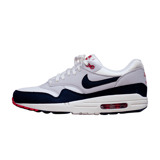 Overkicks - Nike Air Max 1 Sail Dark Obsidian (554717-100) - vista lateral