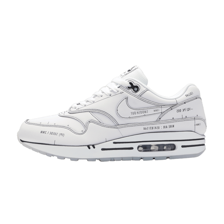Overkicks - Nike Air Max 1 Tinker Schematic (CJ4286-100) - vista lateral