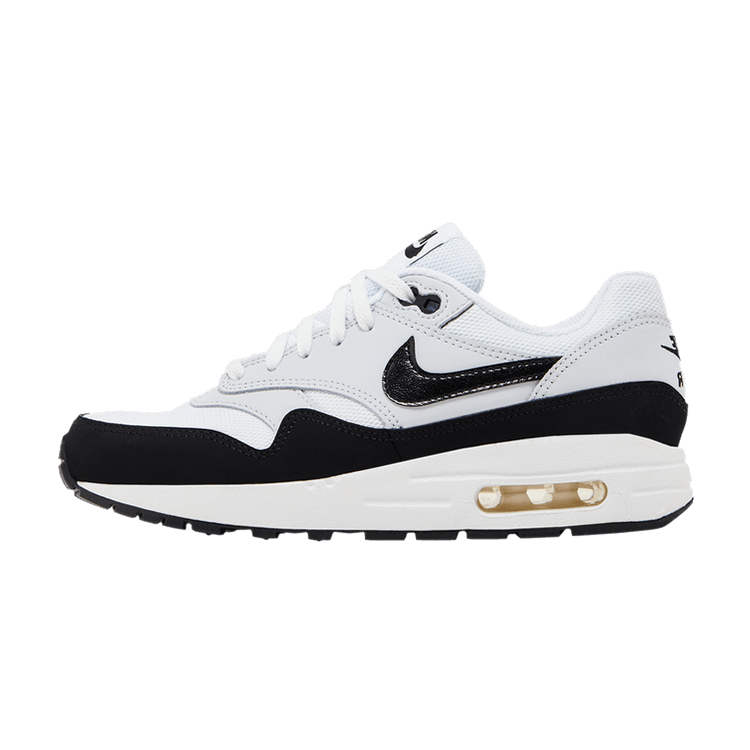 Overkicks - Nike Air Max 1 White Black (GS) (DZ3307-106) - vista lateral