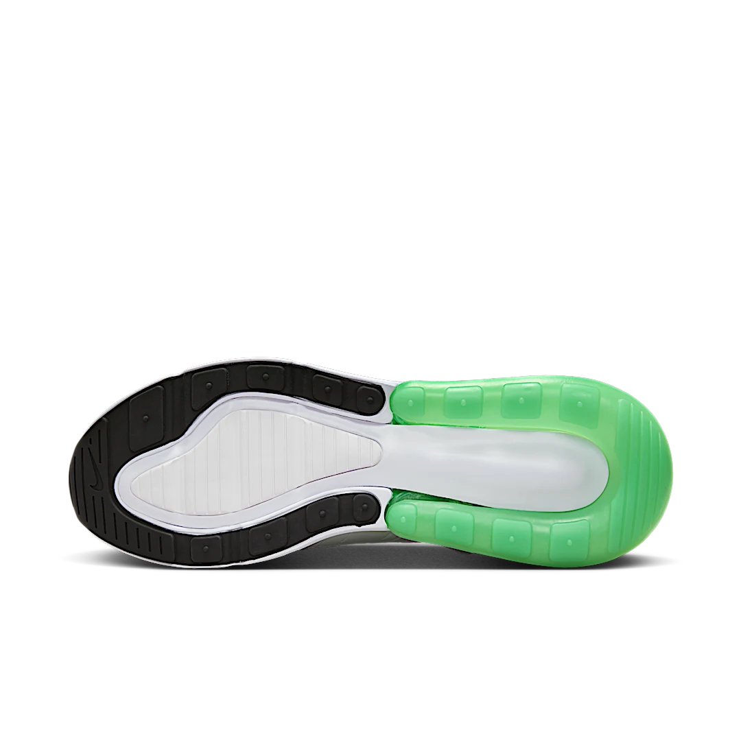 Overkicks - Nike Air Max 270 Light Silver Green Shock (AH8050-027) - detalle suela