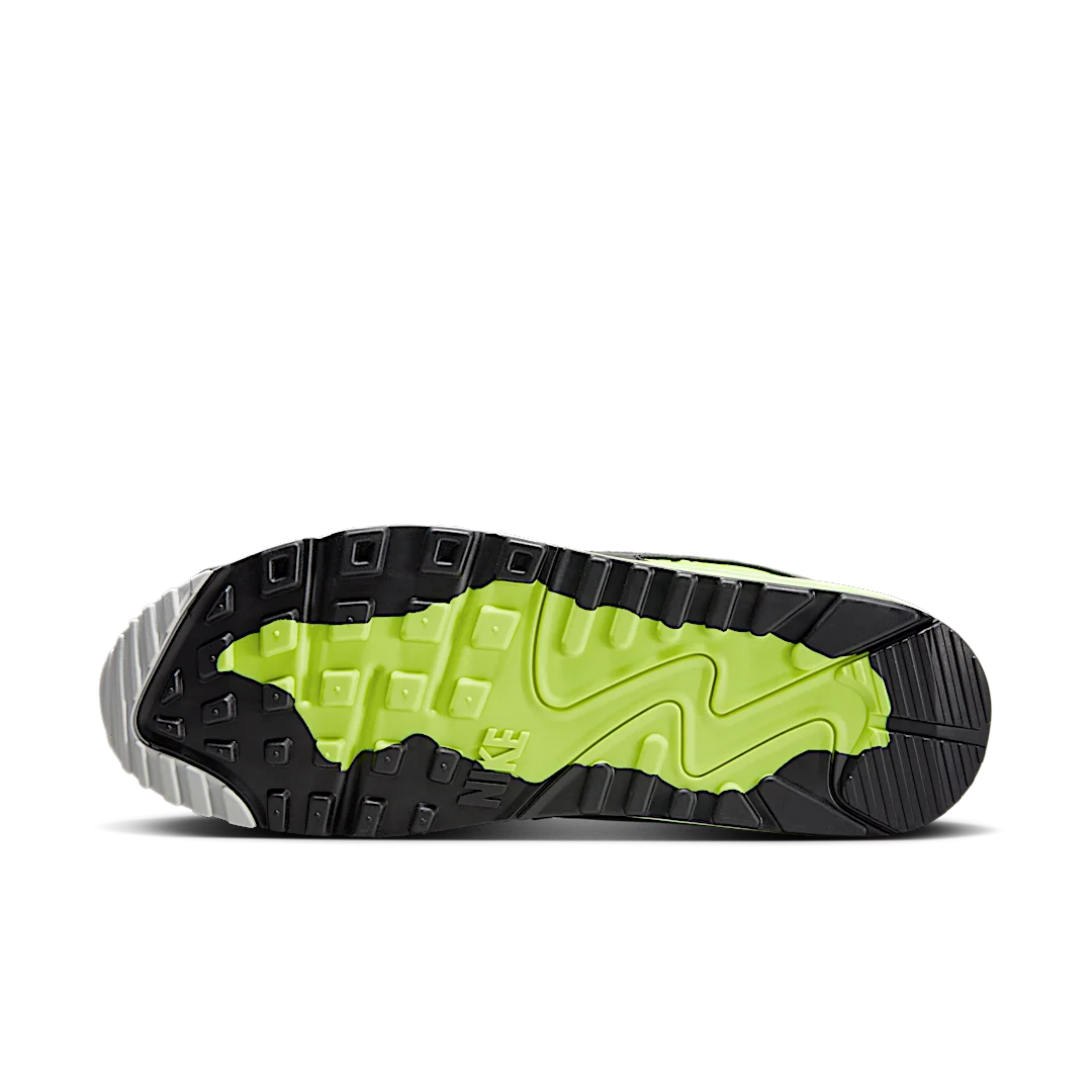 Overkicks - Nike Air Max 90 Gore-Tex Summit White Volt Black Cool Grey (FD5810-102) - detalle suela