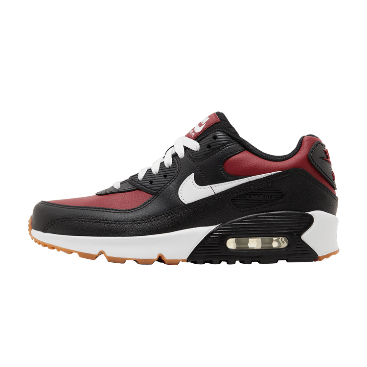 Overkicks - Nike Air Max 90 LTR Black Team Red (GS) (CD6864-024) - vista lateral