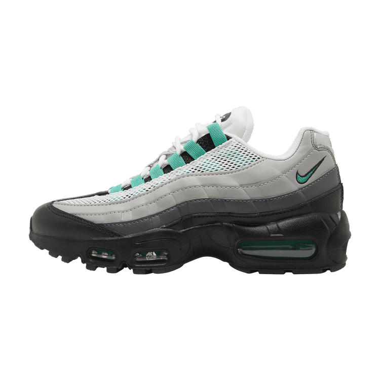Overkicks - Nike Air Max 95 Black Stadium Green (Women's) (DH8015-002) - vista lateral
