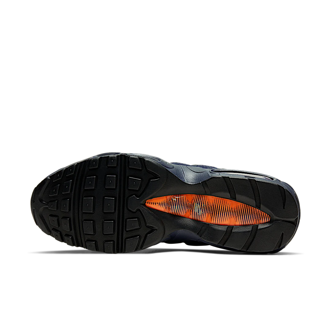 Overkicks - Nike Air Max 95 Logo Navy Orange (CW7477-400) - detalle suela