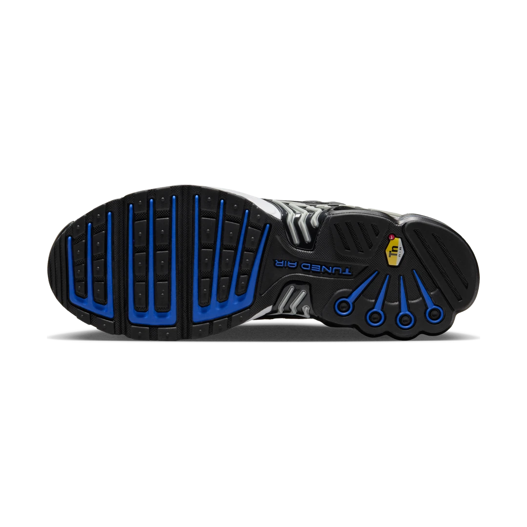 Overkicks - Nike Air Max Plus 3 Black Blue Metallic Silver (HF4294-001) - detalle suela