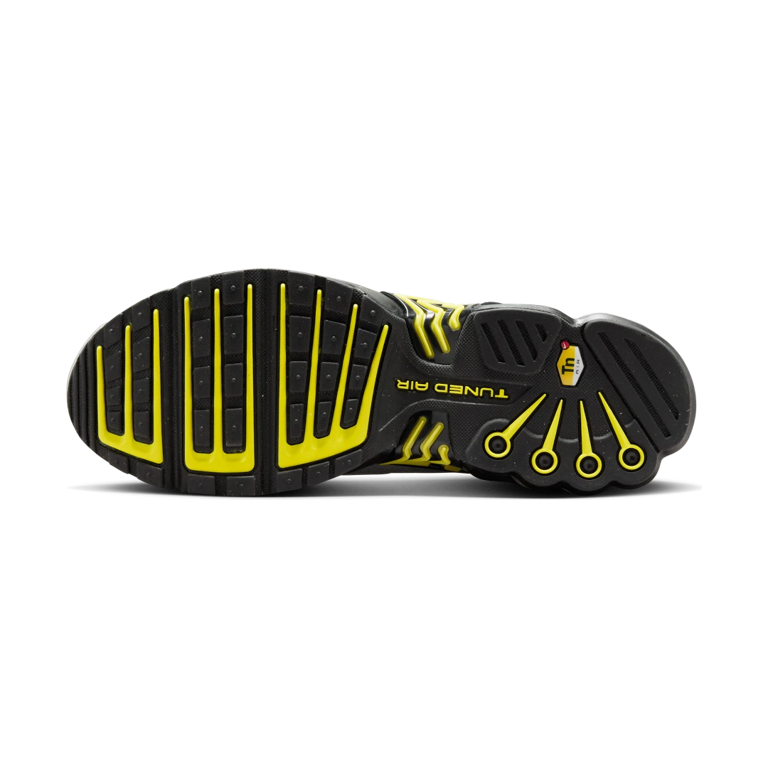 Overkicks - Nike Air Max Plus 3 Metallic Silver Opti Yellow (FZ4623-001) - detalle suela