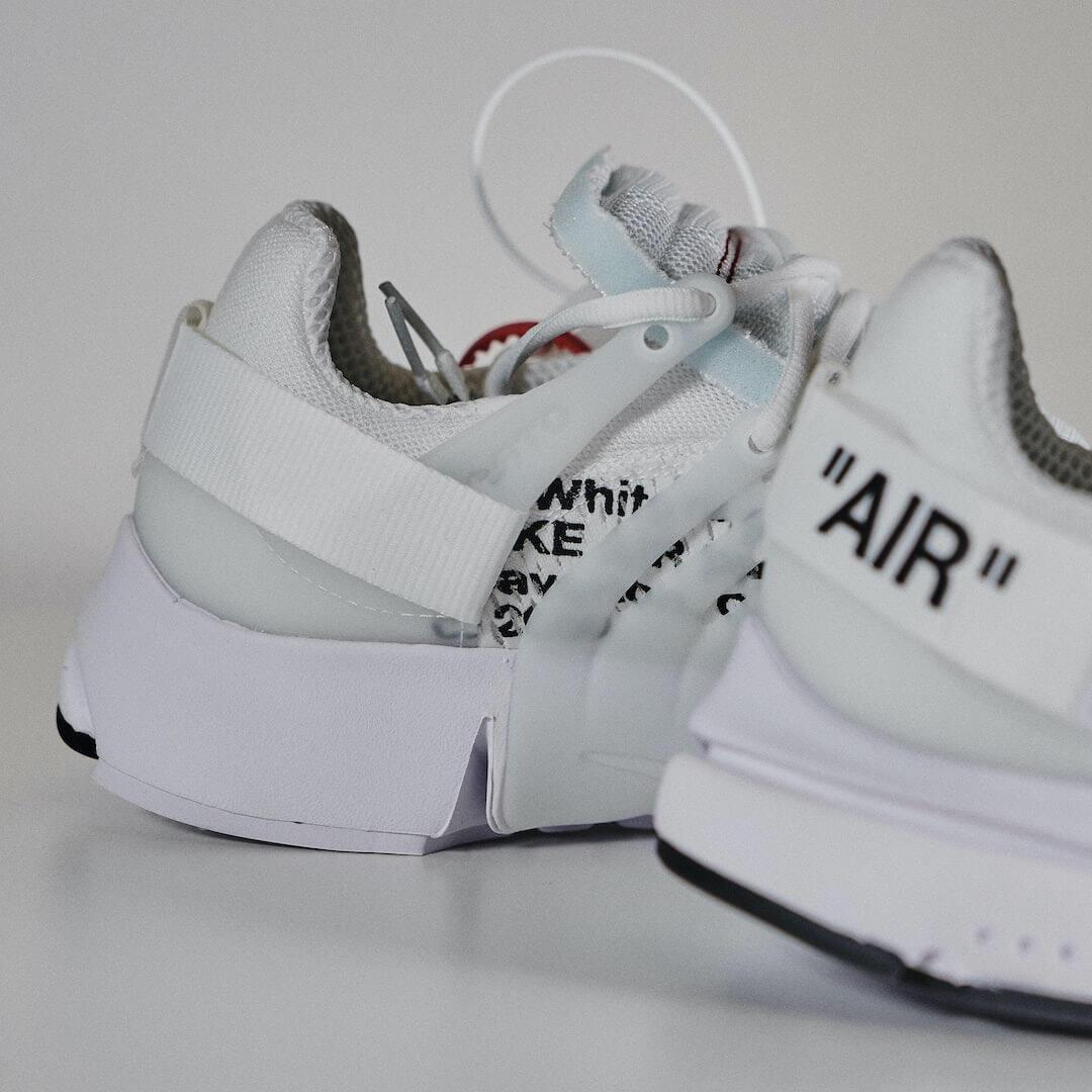 Overkicks - Nike Air Presto Off-White White (2018) (AA3830-100) - detalle lateral interior