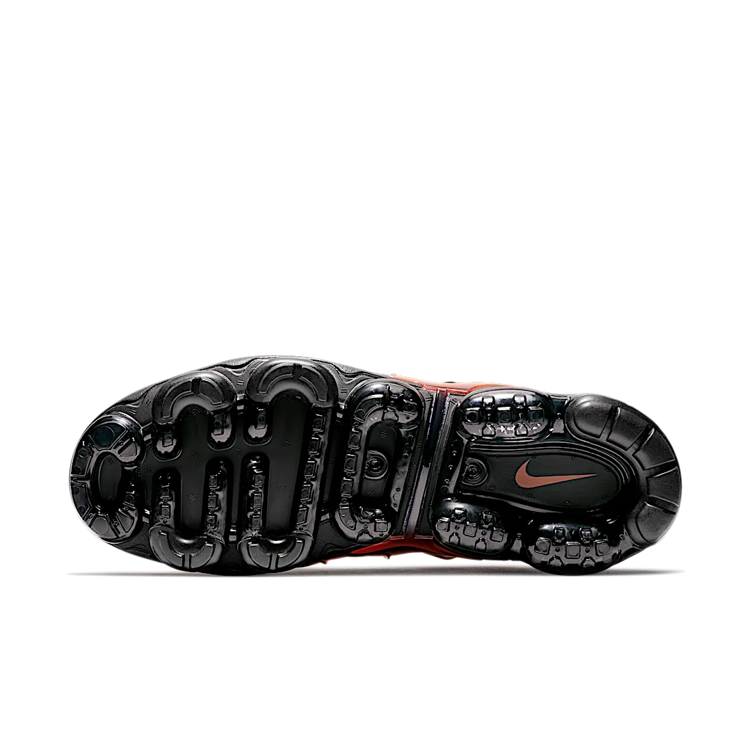 Overkicks - Nike Air VaporMax Plus Black Orange Crimson (924453-006) - detalle suela