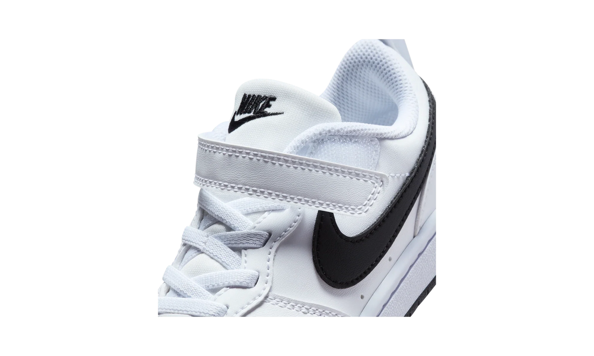 Overkicks - Nike Court Borough Low Recraft White Black (PS) (DV5457-104) - imagen 9