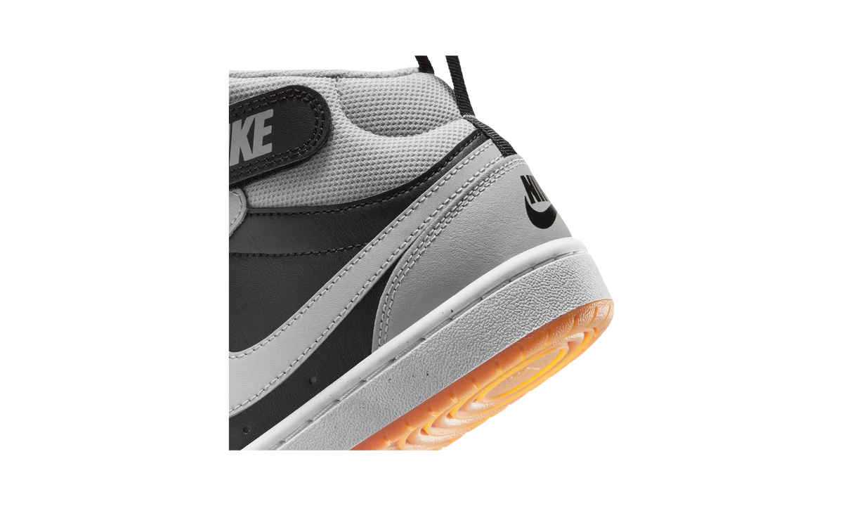 Overkicks - Nike Court Borough Mid 2 Black Light Smoke Grey Gum (GS) (CD7782-016) - imagen 8