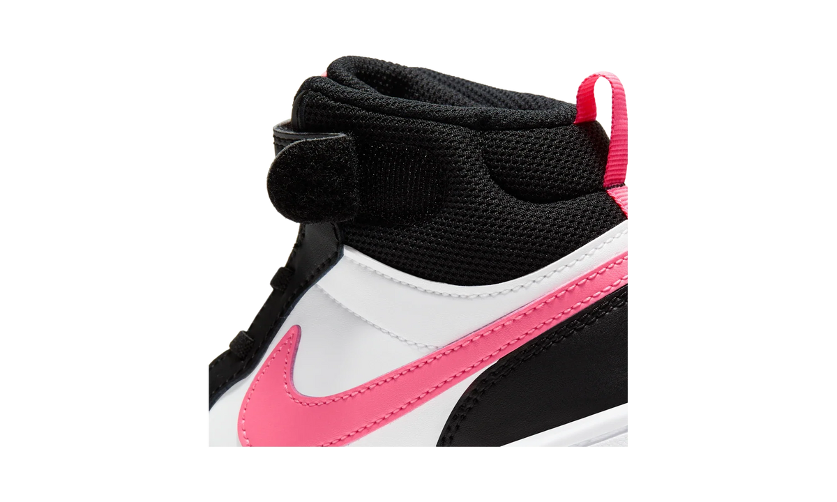 Overkicks - Nike Court Borough Mid 2 Black White Sunset Pulse (PS) (CD7783-005) - imagen 9