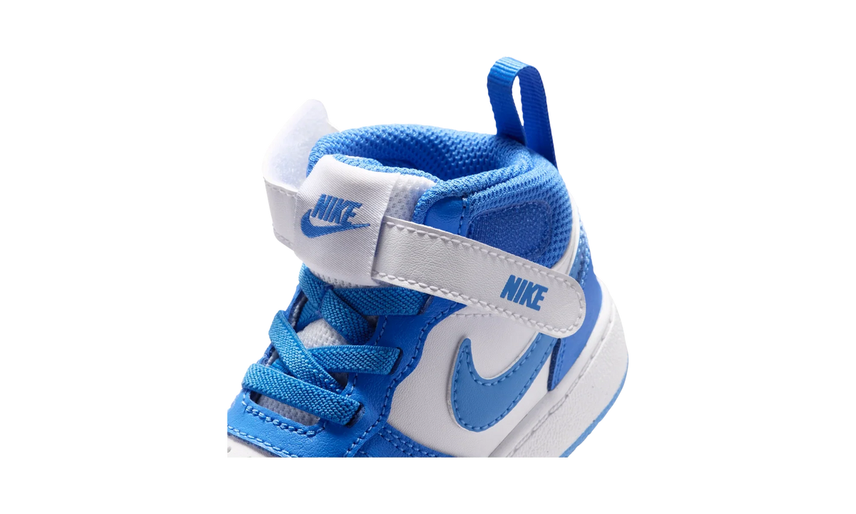 Overkicks - Nike Court Borough Mid 2 White Blue Crystal (TD) (CD7784-134) - imagen 8