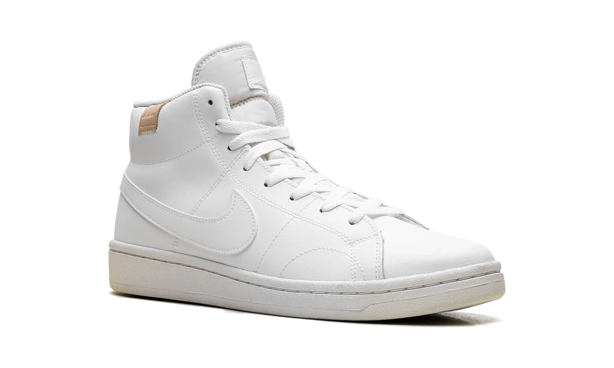 Overkicks - Nike Court Royale 2 Mid Triple White (Womens) (CT1725-100) - detalle lateral interior