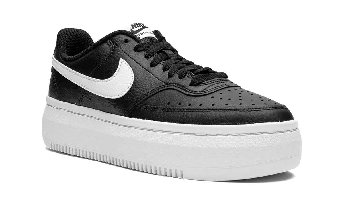 Overkicks - Nike Court Vision Alta LTR Black White (Womens) (DM0113-002) - detalle lateral interior