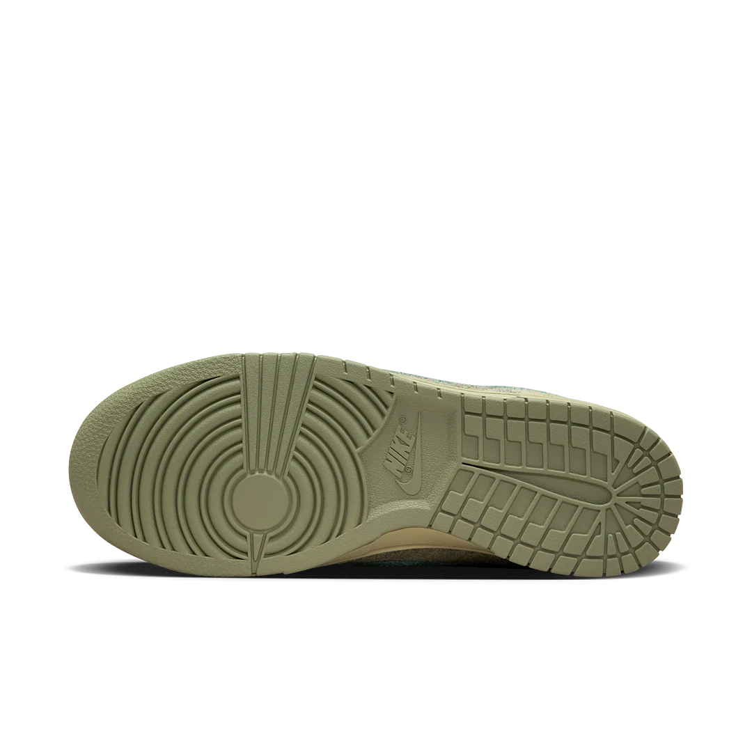 Overkicks - Nike Dunk Low Olive Aura (HJ7291-371) - detalle suela