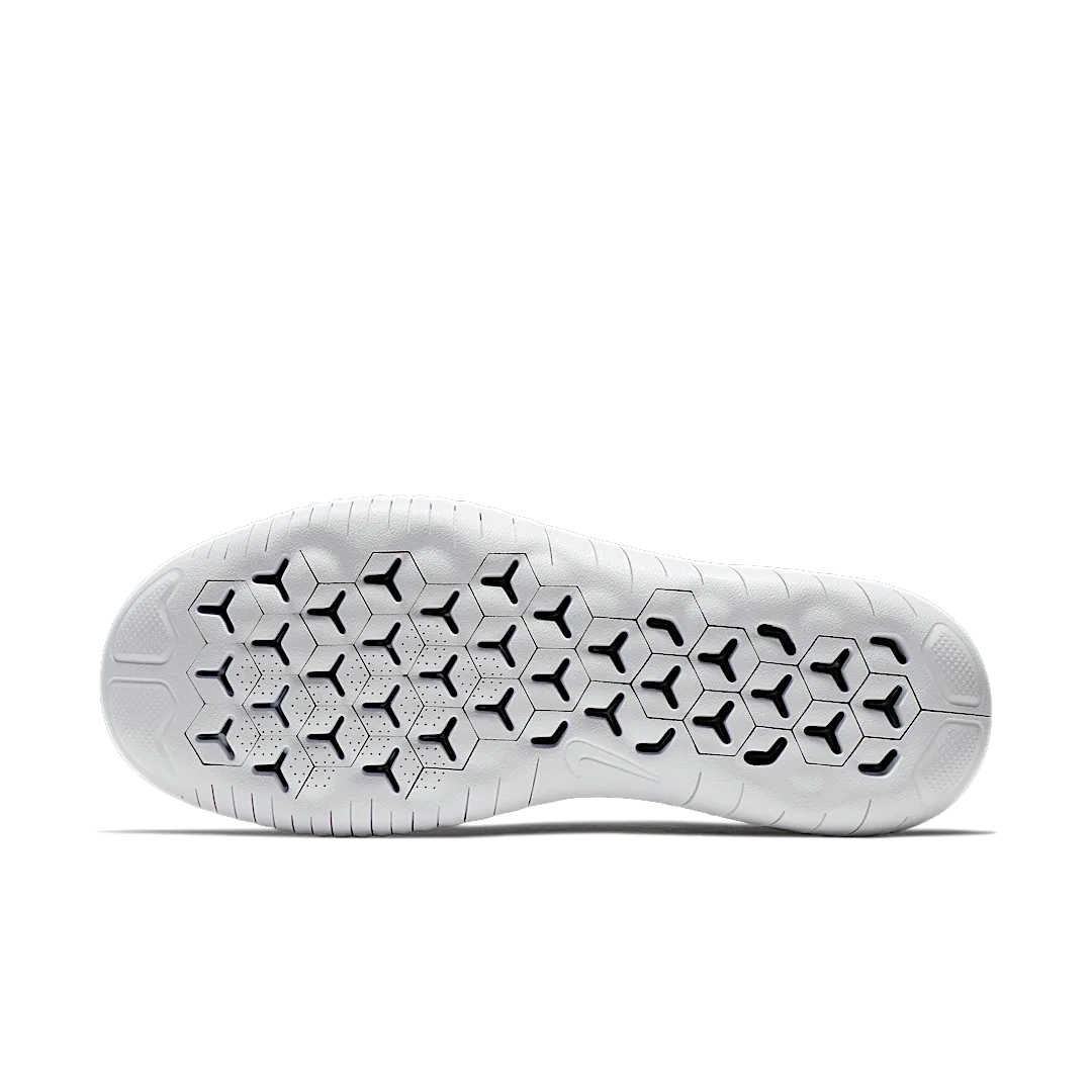 Overkicks - Nike Free RN Flyknit 2018 Black White Ombre (942838-101) - detalle suela