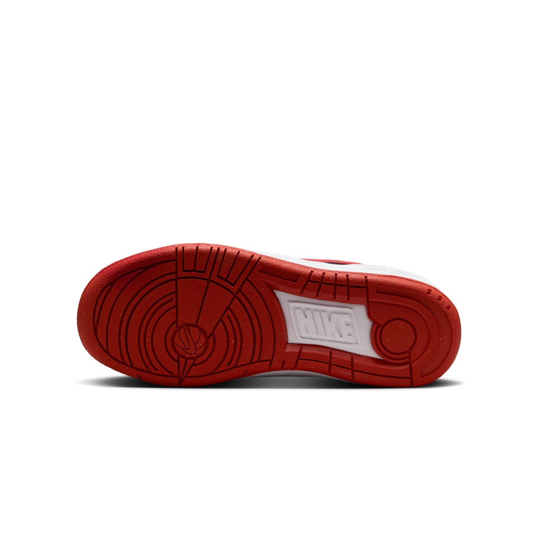 Overkicks - Nike Full Force Low White Black Team Orange Mystic Red (GS) (FV5929-100) - imagen 4