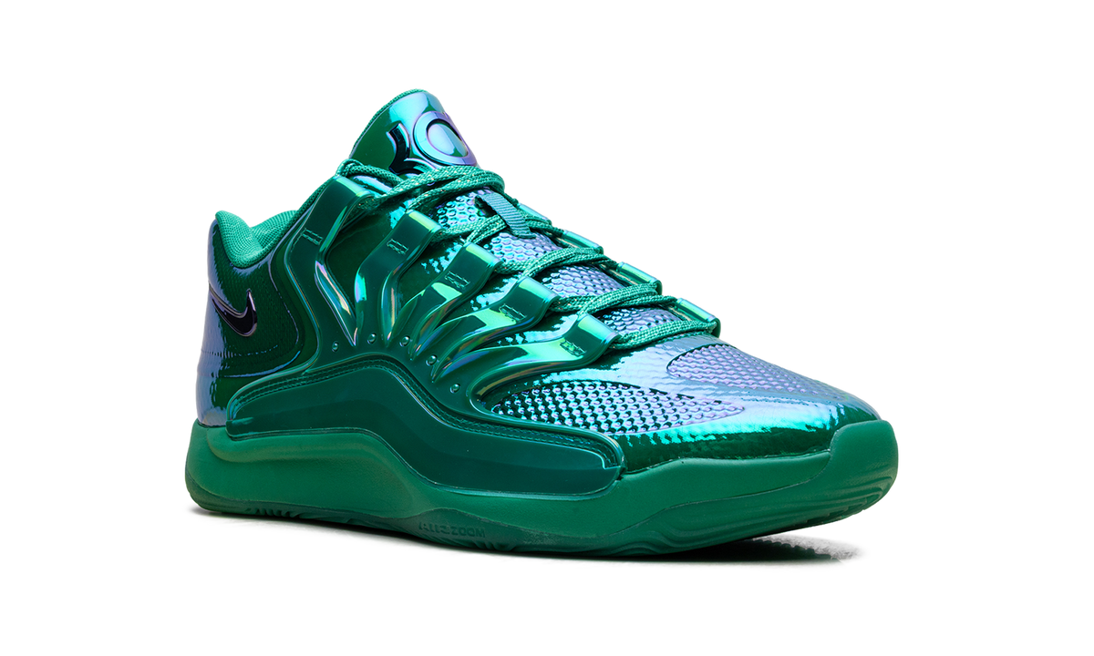 Overkicks - Nike KD 18 LX All-Star Warning Label (IB6682-300 / IB6685-300) - detalle lateral interior