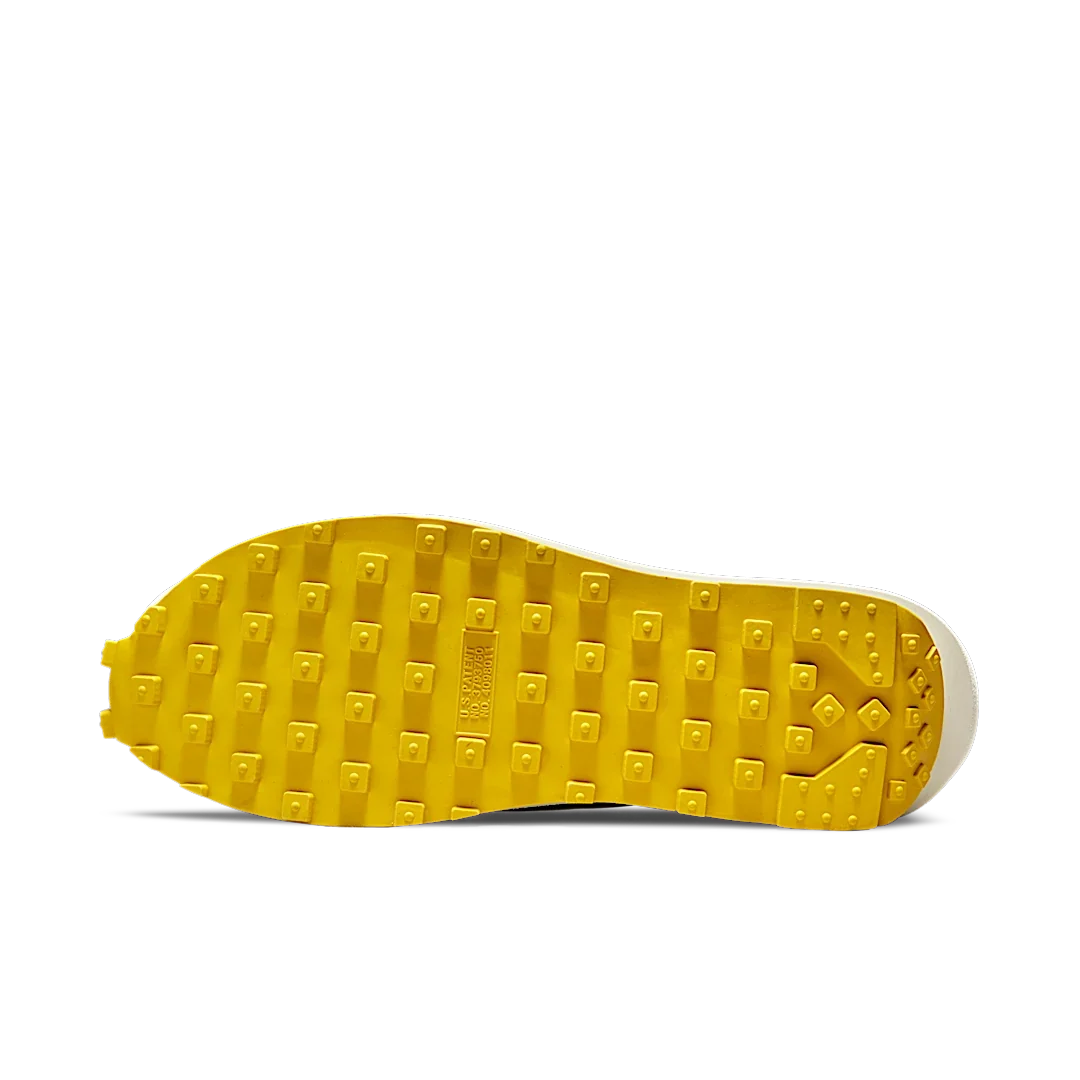 Overkicks - Nike LD Waffle sacai Undercover Black Bright Citron (DJ4877-001) - detalle suela