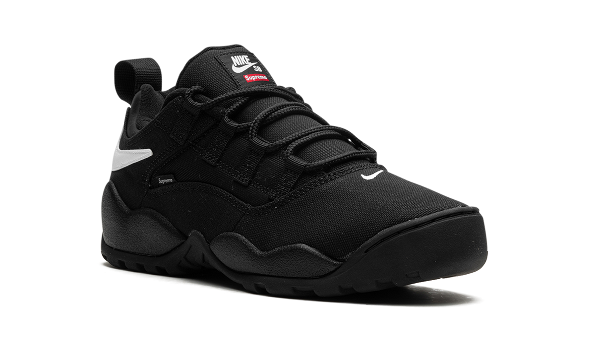 Overkicks - Nike SB Darwin Low Supreme Black (FQ3000-001) - detalle lateral interior