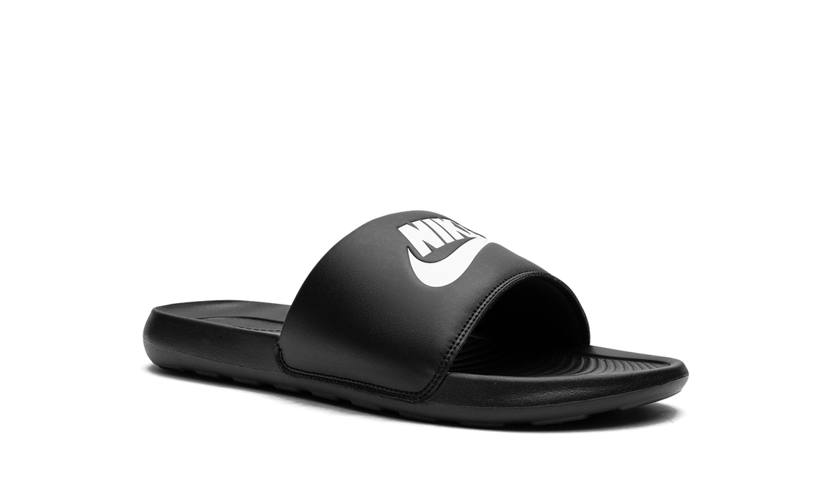 Overkicks - Nike Victori One Slide Black White (CN9675-002) - detalle lateral interior