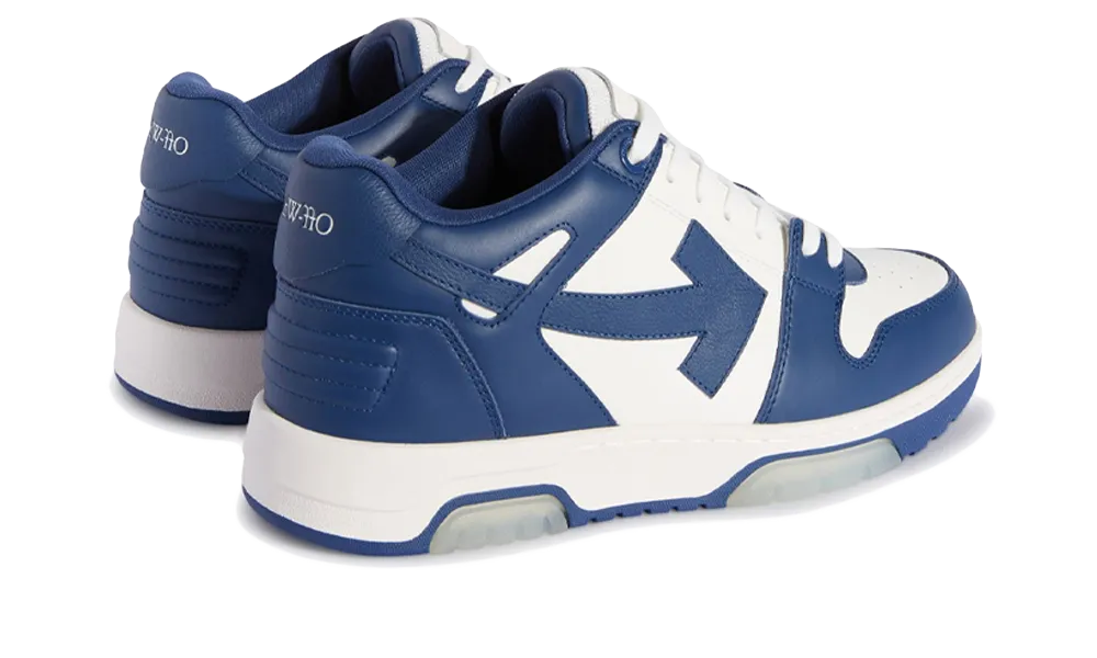 Overkicks - OFF-WHITE Out Of Office OOO Low Tops White Royal Blue (OMIA189C99LEA0070142) - par completo