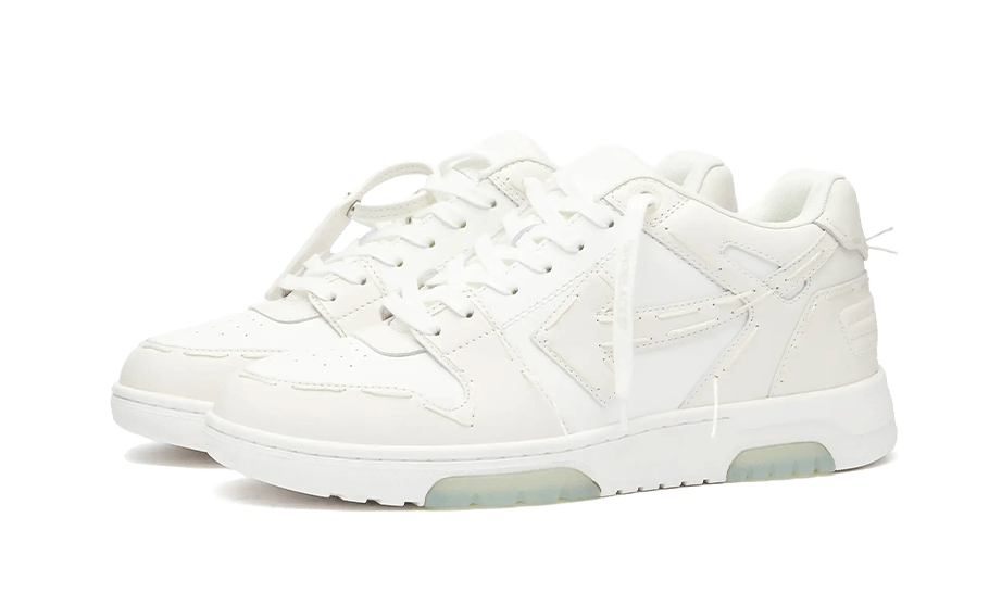 Overkicks - OFF-WHITE Out Of Office Sartorial Stitching White Coco (Womens) (OWIA259S23LEA0100101) - vista trasera