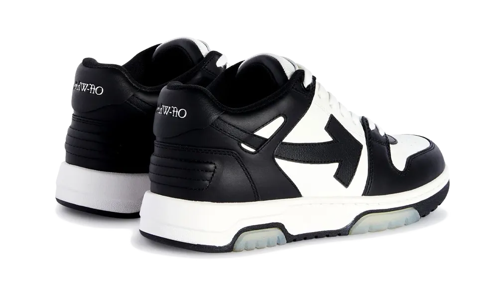 Overkicks - Off-White Out Of Office Calf Leather Panda (Womens) (OWIA259C99-LEA006-0110) - par completo