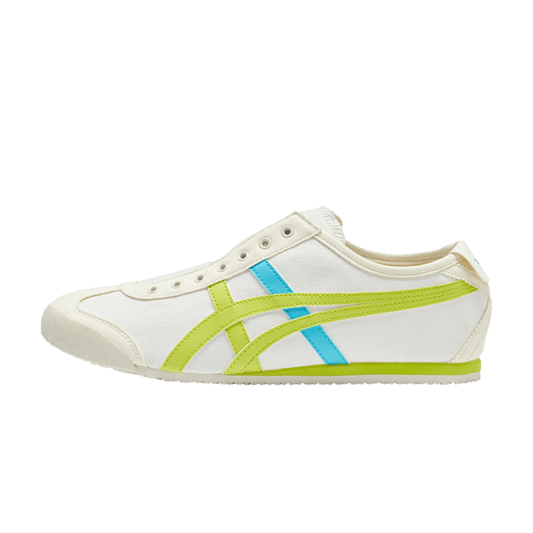 Overkicks - Onitsuka Tiger Mexico 66 Slip-On Cream Neon Lime (1183A360-124) - vista lateral