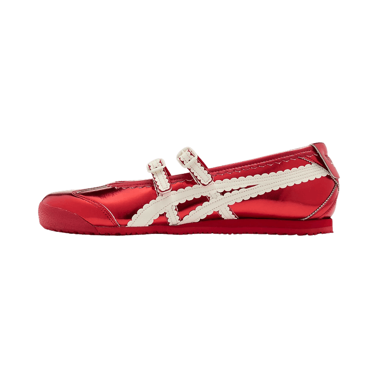Overkicks - Onitsuka Tiger Mexico 66 TGRS Metallic Pack Classic Red Cream (Women's) (1182A708-700) - vista lateral