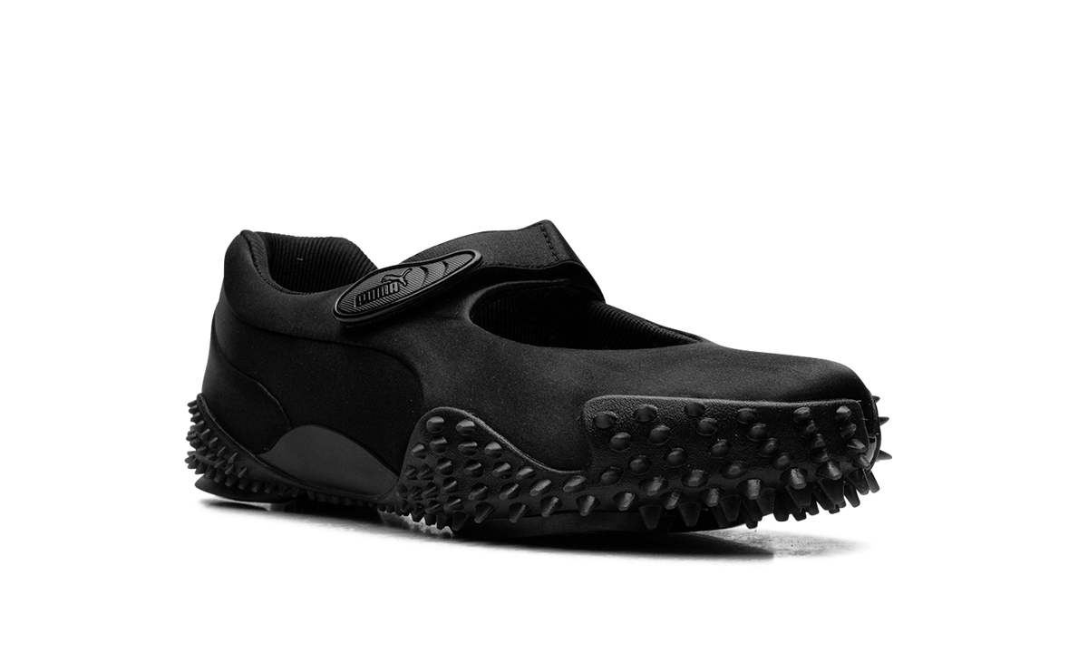 Overkicks - Puma Mostro Fey Black Cool Dark Gray Satin (Womens) (403368-02) - detalle lateral interior