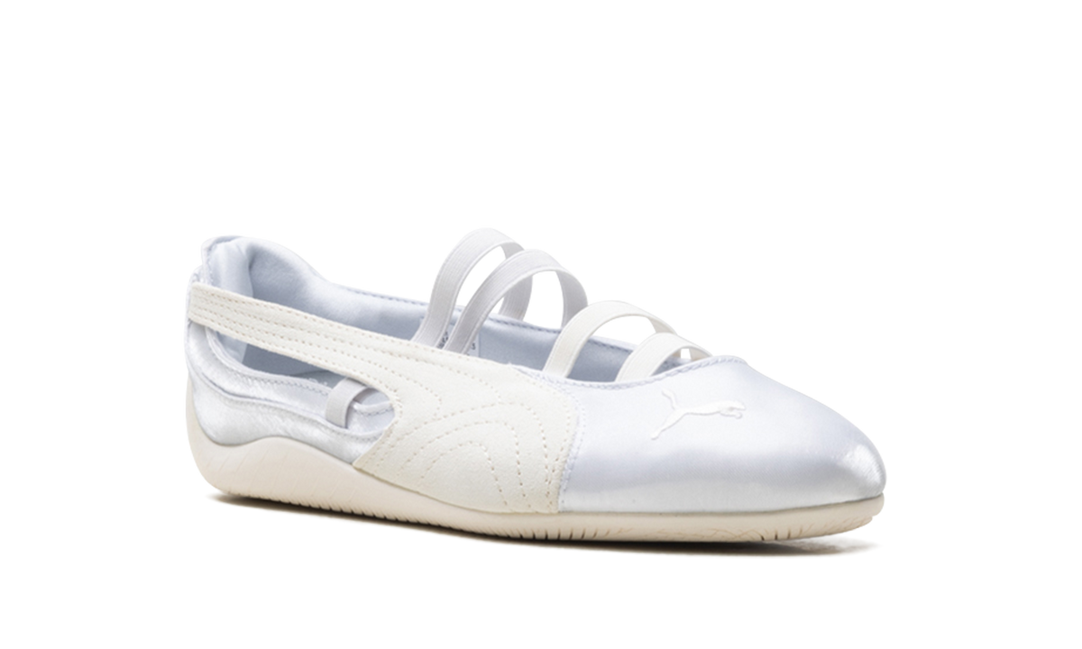 Overkicks - Puma Speedcat Ballet Silver Mist Warm White Satin (Womens) (404383-03) - detalle lateral interior