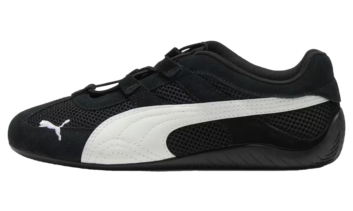 Overkicks - Puma Speedcat Go Black White (Womens) (403589-01) - vista lateral