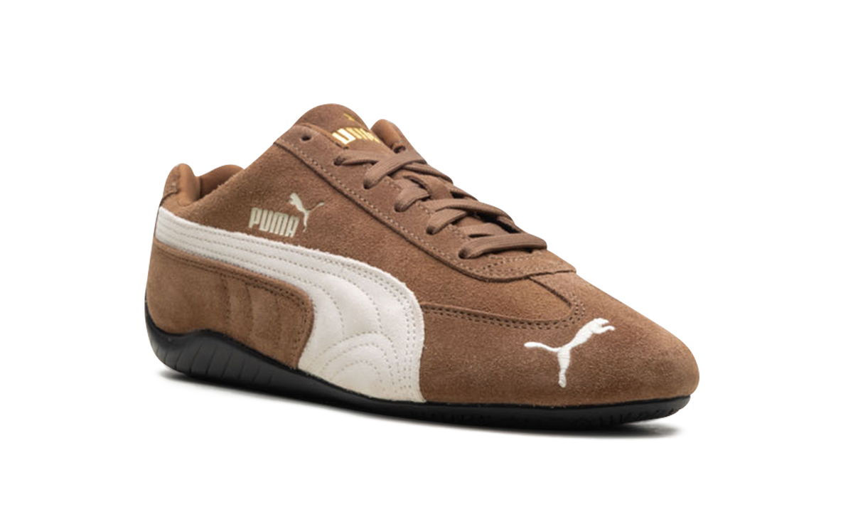 Overkicks - Puma Speedcat OG Haute Coffee Frosted Ivory (Gold Tongue Logo) (398846-31) - detalle lateral interior