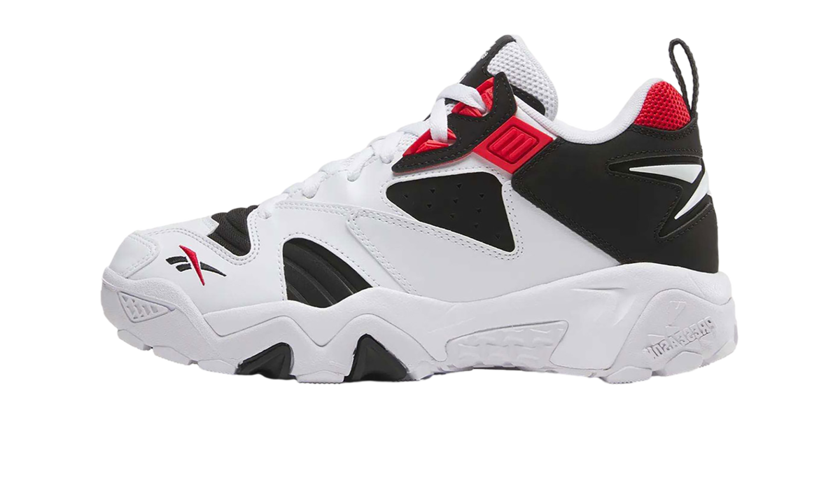 Overkicks - Reebok Brutus Low White Black Vector Red (100244788) - vista lateral