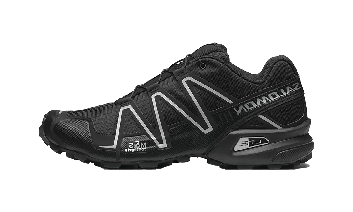 Overkicks - Salomon Speedcross 3 Black Silver (L47588000) - vista lateral