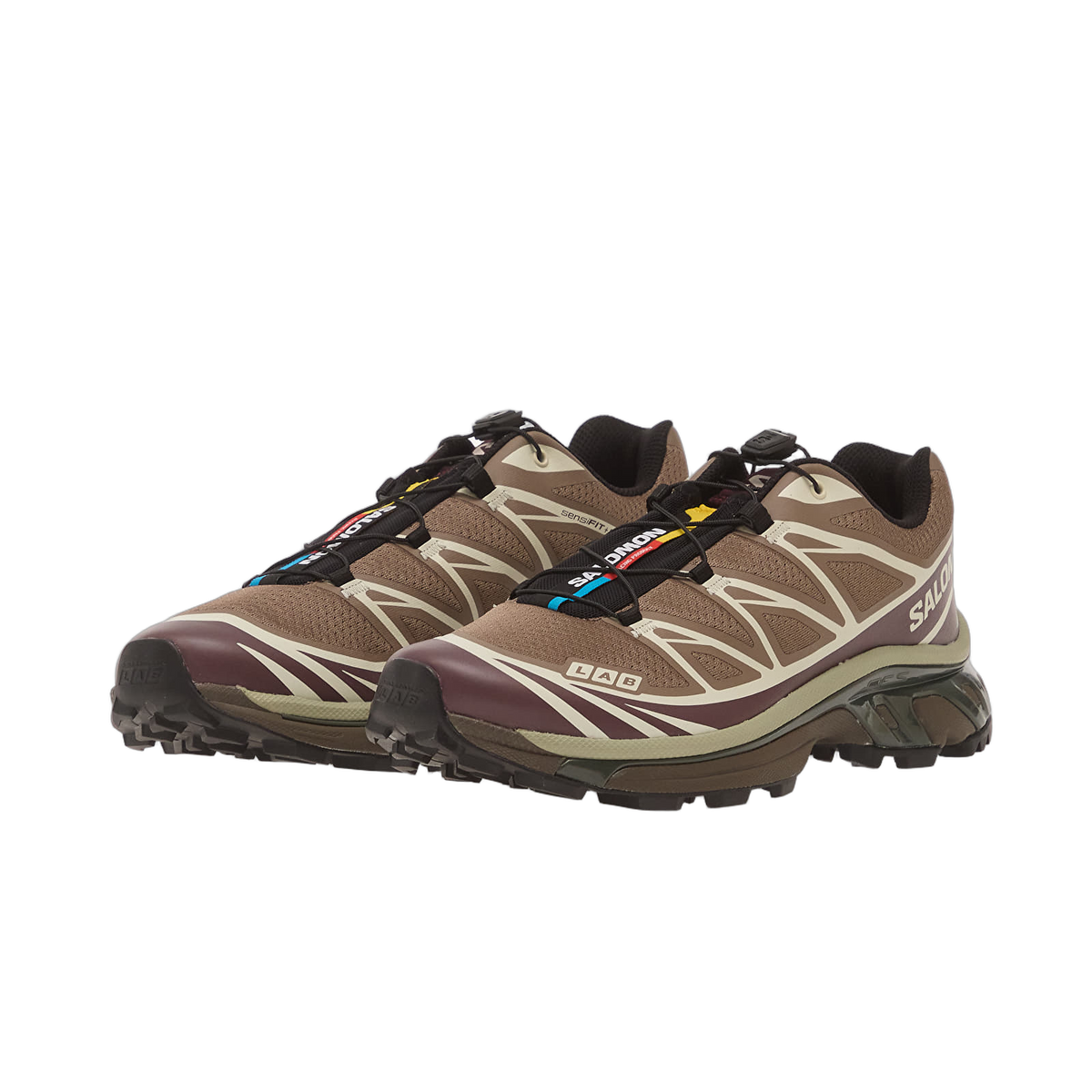 Overkicks - Salomon XT-6 Walnut Huckleberry (L49209700) - detalle talon
