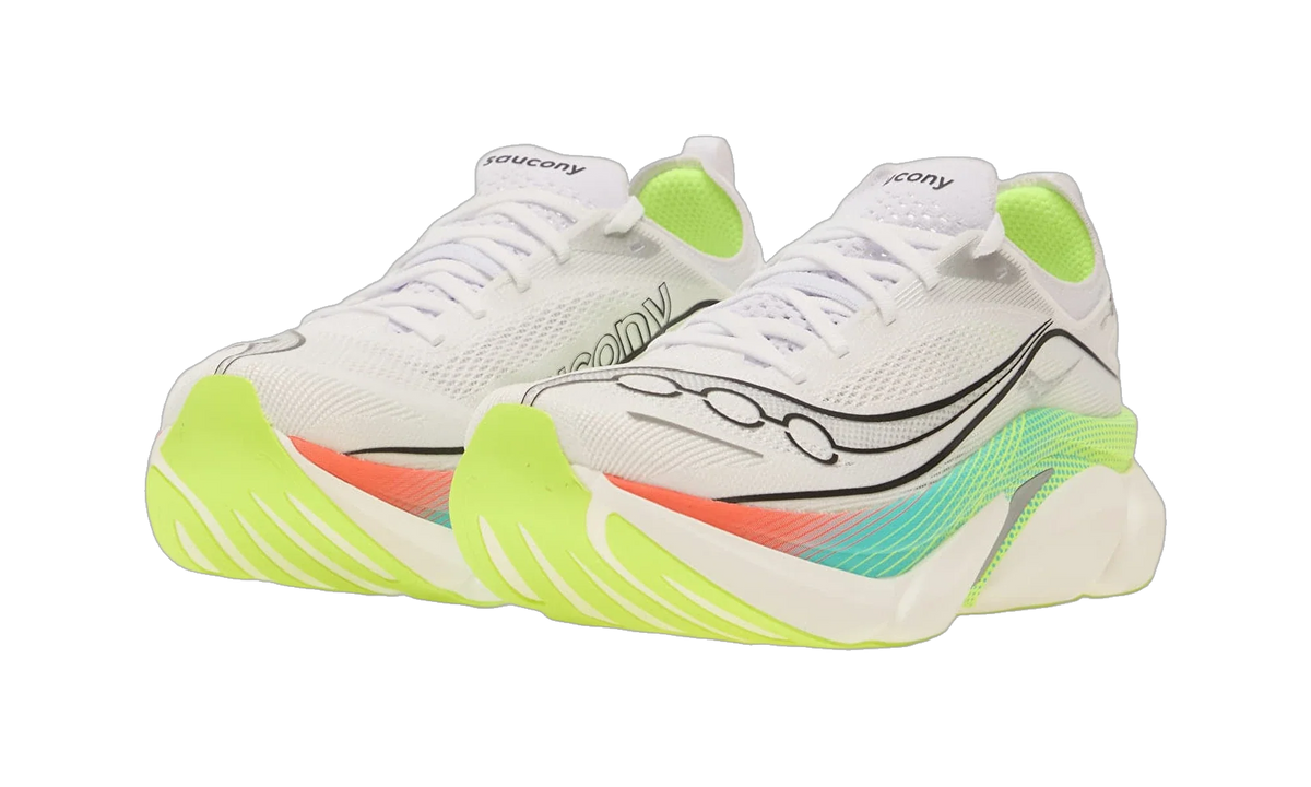 Overkicks - Saucony Endorphin Elite 3 White Multi (S100981-1021) - detalle talon