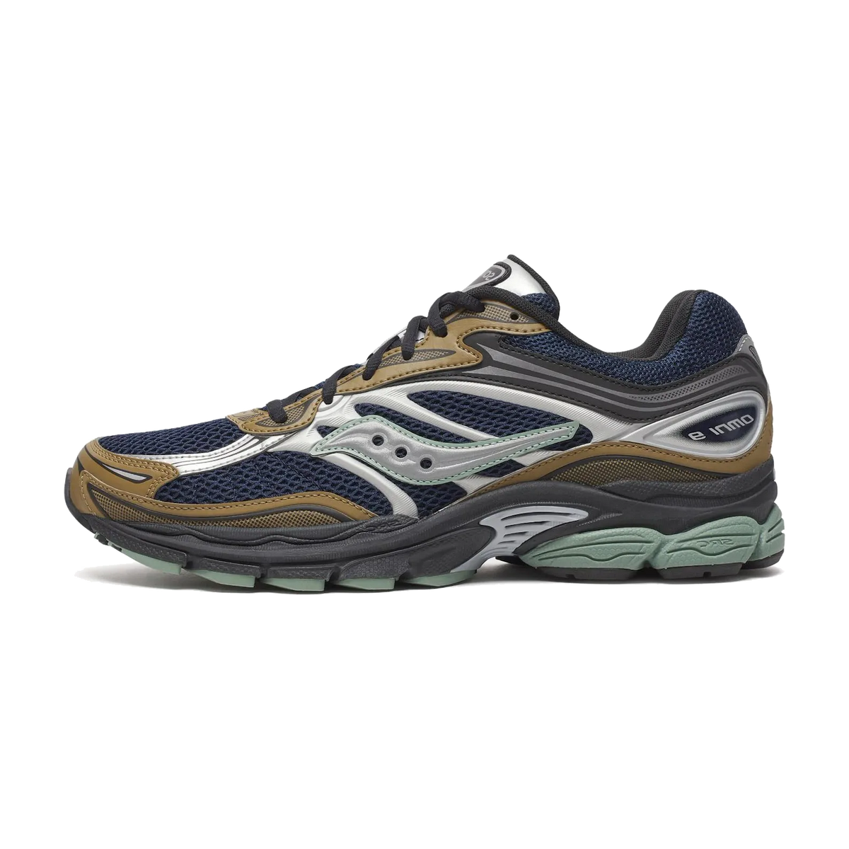 Overkicks - Saucony ProGrid Omni 9 Tomorrow, Meet Yesterday Pack Brown Navy (S70832-9) - vista lateral