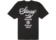 Overkicks - Stussy World Tour T-shirt Black (STUSSY-WORLD-TOUR-T-SHIRT-BLACK) - imagen 2
